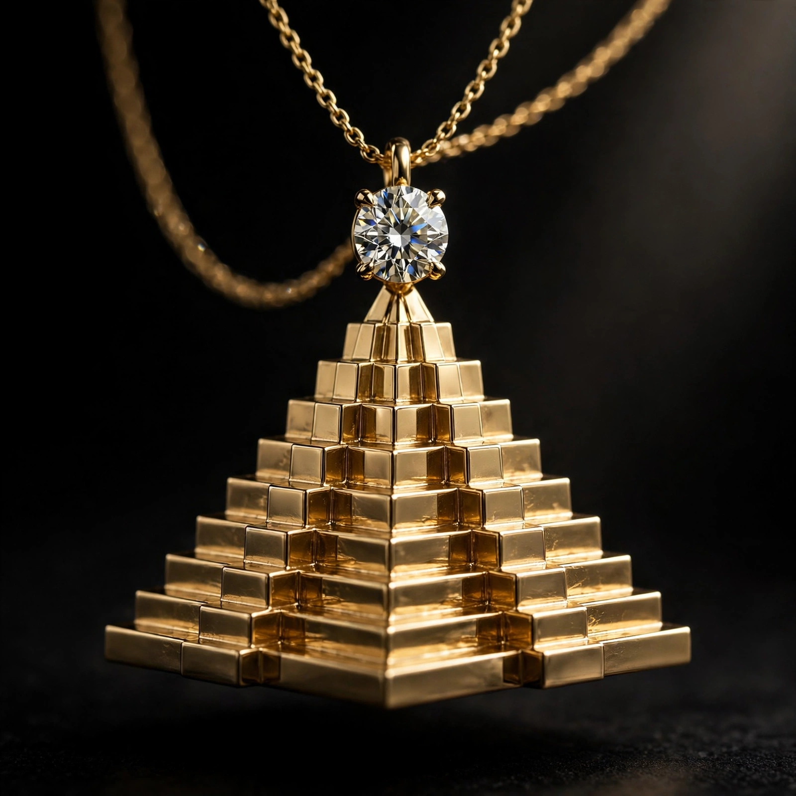 Finished gold Ascension Pendant